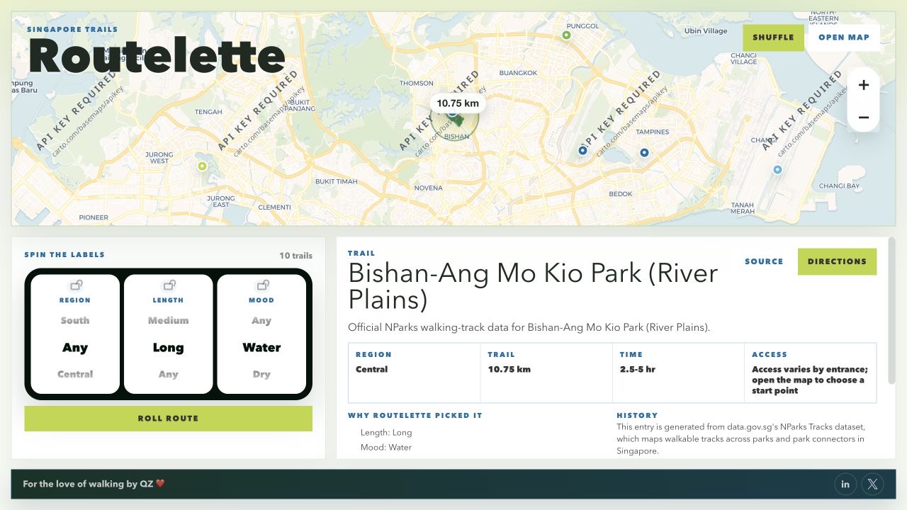 A park in focus — Routelette